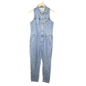 Guess Los Angeles Denim Jumpsuit Vintage Sleeveless Size S